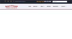 Desktop Screenshot of hollandermoving.com